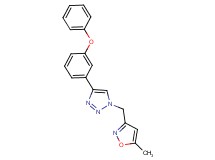 1-[(5-methylisoxazol-3-yl)methyl]-4-(3-phenoxyphenyl)-1H-1,2,3-triazole