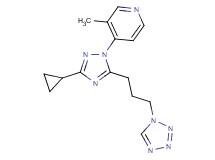 4-{3-cyclopropyl-5-[3-(1H-tetrazol-1-yl)propyl]-1H-1,2,4-triazol-1-yl}-3-methylpyridine