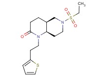 (4aS*,8aR*)-6-(ethylsulfonyl)-1-[2-(2-thienyl)ethyl]octahydro-1,6-naphthyridin-2(1H)-one