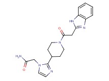 2-{2-[1-(1H-benzimidazol-2-ylacetyl)-4-piperidinyl]-1H-imidazol-1-yl}acetamide