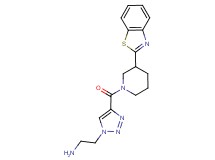 2-(4-{[3-(1,3-benzothiazol-2-yl)piperidin-1-yl]carbonyl}-1H-1,2,3-triazol-1-yl)ethanamine