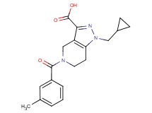 1-(cyclopropylmethyl)-5-(3-methylbenzoyl)-4,5,6,7-tetrahydro-1H-pyrazolo[4,3-c]pyridine-3-carboxylic acid