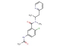 5-(acetylamino)-2-chloro-N-methyl-N-(1-methyl-2-pyridin-2-ylethyl)benzamide