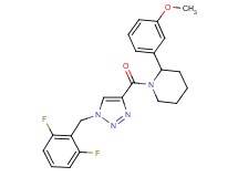 1-{[1-(2,6-difluorobenzyl)-1H-1,2,3-triazol-4-yl]carbonyl}-2-(3-methoxyphenyl)piperidine