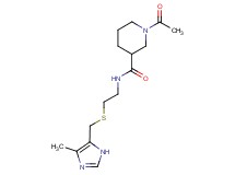 1-acetyl-N-(2-{[(4-methyl-1H-imidazol-5-yl)methyl]thio}ethyl)-3-piperidinecarboxamide