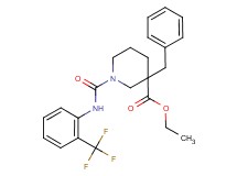 ethyl 3-benzyl-1-({[2-(trifluoromethyl)phenyl]amino}carbonyl)-3-piperidinecarboxylate