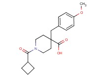 1-(cyclobutylcarbonyl)-4-(4-methoxybenzyl)piperidine-4-carboxylic acid