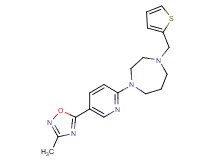 1-[5-(3-methyl-1,2,4-oxadiazol-5-yl)-2-pyridinyl]-4-(2-thienylmethyl)-1,4-diazepane