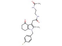 N-[2-(acetylamino)ethyl]-2-[1-(4-fluorobenzyl)-2-methyl-4-oxo-4,5,6,7-tetrahydro-1H-indol-3-yl]acetamide