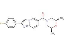 6-{[(2R*,6S*)-2,6-dimethylmorpholin-4-yl]carbonyl}-2-(4-fluorophenyl)imidazo[1,2-a]pyridine