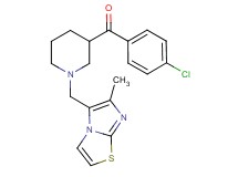 (4-chlorophenyl){1-[(6-methylimidazo[2,1-b][1,3]thiazol-5-yl)methyl]-3-piperidinyl}methanone
