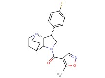 (3R*,3aR*,7aR*)-3-(4-fluorophenyl)-1-[(5-methylisoxazol-4-yl)carbonyl]octahydro-4,7-ethanopyrrolo[3,2-b]pyridine