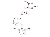 N-{[2-(2,6-dimethylphenoxy)pyridin-3-yl]methyl}-2-(2,5-dioxoimidazolidin-4-yl)acetamide
