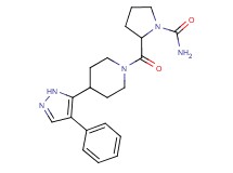 2-{[4-(4-phenyl-1H-pyrazol-5-yl)piperidin-1-yl]carbonyl}pyrrolidine-1-carboxamide
