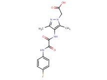 (4-{[[(4-fluorophenyl)amino](oxo)acetyl]amino}-3,5-dimethyl-1H-pyrazol-1-yl)acetic acid
