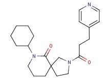 7-cyclohexyl-2-(3-pyridin-4-ylpropanoyl)-2,7-diazaspiro[4.5]decan-6-one