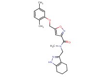 5-[(2,5-dimethylphenoxy)methyl]-N-methyl-N-(4,5,6,7-tetrahydro-1H-indazol-3-ylmethyl)-3-isoxazolecarboxamide