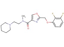 2-[(2,3-difluorophenoxy)methyl]-N-methyl-N-[2-(1-piperidinyl)ethyl]-1,3-oxazole-4-carboxamide