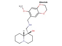 (1R,9aR)-1-({[(7-methoxy-2,3-dihydro-1,4-benzodioxin-6-yl)methyl]amino}methyl)octahydro-2H-quinolizin-1-ol