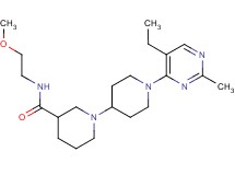 1'-(5-ethyl-2-methylpyrimidin-4-yl)-N-(2-methoxyethyl)-1,4'-bipiperidine-3-carboxamide