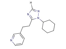 3-[2-(1-cyclohexyl-1H-1,2,4-triazol-5-yl)ethyl]pyridine