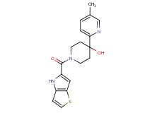 4-(5-methylpyridin-2-yl)-1-(4H-thieno[3,2-b]pyrrol-5-ylcarbonyl)piperidin-4-ol
