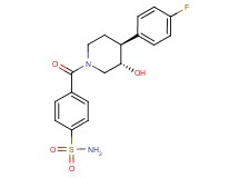 4-{[(3S*,4S*)-4-(4-fluorophenyl)-3-hydroxypiperidin-1-yl]carbonyl}benzenesulfonamide