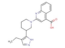 2-[3-(4-ethyl-1H-pyrazol-5-yl)piperidin-1-yl]quinoline-4-carboxylic acid