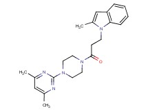 1-{3-[4-(4,6-dimethylpyrimidin-2-yl)piperazin-1-yl]-3-oxopropyl}-2-methyl-1H-indole