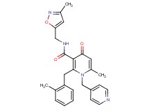6-methyl-2-(2-methylbenzyl)-N-[(3-methyl-5-isoxazolyl)methyl]-4-oxo-1-(4-pyridinylmethyl)-1,4-dihydro-3-pyridinecarboxamide