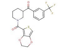 [1-(2,3-dihydrothieno[3,4-b][1,4]dioxin-5-ylcarbonyl)-3-piperidinyl][3-(trifluoromethyl)phenyl]methanone