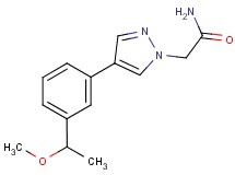 2-{4-[3-(1-methoxyethyl)phenyl]-1H-pyrazol-1-yl}acetamide