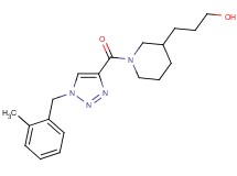 3-(1-{[1-(2-methylbenzyl)-1H-1,2,3-triazol-4-yl]carbonyl}-3-piperidinyl)-1-propanol
