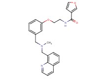 N-[2-(3-{[methyl(8-quinolinylmethyl)amino]methyl}phenoxy)ethyl]-3-furamide