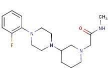 2-{3-[4-(2-fluorophenyl)-1-piperazinyl]-1-piperidinyl}-N-methylacetamide dihydrochloride