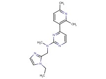 4-(2,6-dimethylpyridin-3-yl)-N-[(1-ethyl-1H-imidazol-2-yl)methyl]-N-methylpyrimidin-2-amine