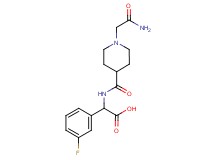 ({[1-(2-amino-2-oxoethyl)-4-piperidinyl]carbonyl}amino)(3-fluorophenyl)acetic acid