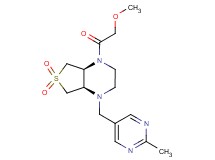 (4aR*,7aS*)-1-(methoxyacetyl)-4-[(2-methyl-5-pyrimidinyl)methyl]octahydrothieno[3,4-b]pyrazine 6,6-dioxide