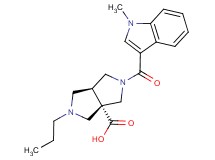(3aS*,6aS*)-2-[(1-methyl-1H-indol-3-yl)carbonyl]-5-propylhexahydropyrrolo[3,4-c]pyrrole-3a(1H)-carboxylic acid