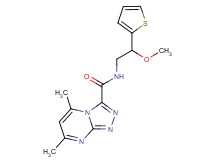 N-[2-methoxy-2-(2-thienyl)ethyl]-5,7-dimethyl[1,2,4]triazolo[4,3-a]pyrimidine-3-carboxamide