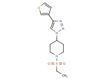 1-(ethylsulfonyl)-4-[4-(3-thienyl)-1H-1,2,3-triazol-1-yl]piperidine
