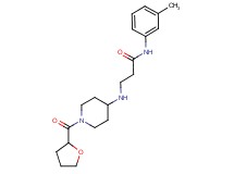 N-(3-methylphenyl)-3-{[1-(tetrahydrofuran-2-ylcarbonyl)piperidin-4-yl]amino}propanamide