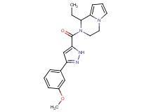 1-ethyl-2-{[3-(3-methoxyphenyl)-1H-pyrazol-5-yl]carbonyl}-1,2,3,4-tetrahydropyrrolo[1,2-a]pyrazine