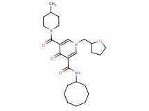 N-cyclooctyl-5-[(4-methyl-1-piperidinyl)carbonyl]-4-oxo-1-(tetrahydro-2-furanylmethyl)-1,4-dihydro-3-pyridinecarboxamide