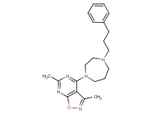 3,6-dimethyl-4-[4-(3-phenylpropyl)-1,4-diazepan-1-yl]isoxazolo[5,4-d]pyrimidine