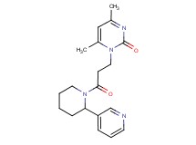 4,6-dimethyl-1-[3-oxo-3-(2-pyridin-3-ylpiperidin-1-yl)propyl]pyrimidin-2(1H)-one