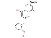 8-fluoro-2-{[(2S)-2-(hydroxymethyl)pyrrolidin-1-yl]methyl}quinolin-4-ol