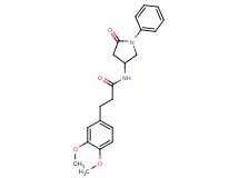 3-(3,4-dimethoxyphenyl)-N-(5-oxo-1-phenyl-3-pyrrolidinyl)propanamide