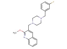 3-{[4-(3-fluorobenzyl)-1-piperazinyl]methyl}-2-methoxyquinoline