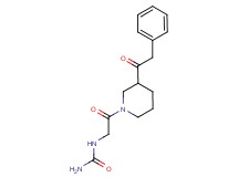 N-{2-oxo-2-[3-(phenylacetyl)piperidin-1-yl]ethyl}urea